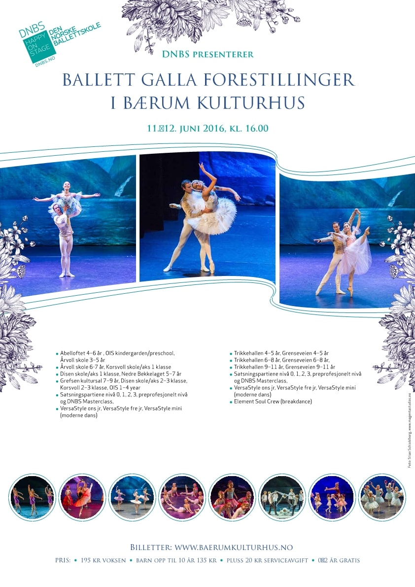 Dnbs Plakat Bærum Ballett Galla Juni 2016