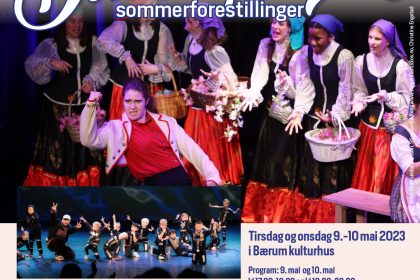 9 Og 10 Mai Dans Teater Forestillinger Plakat 2023 Bærum Kulturhus