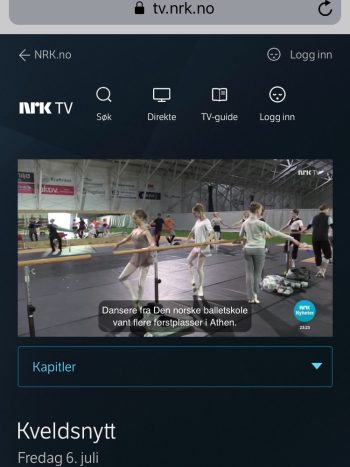 NRK TV Kveldsnytt, 6. juli 2018